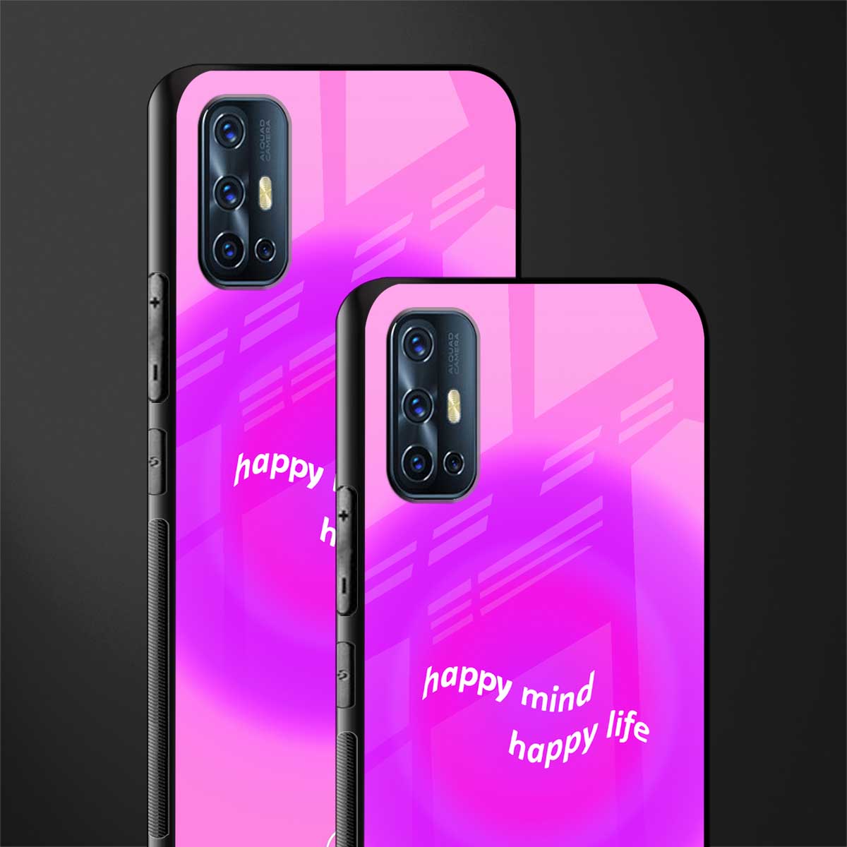 happy mind glass case for vivo v17 image-2