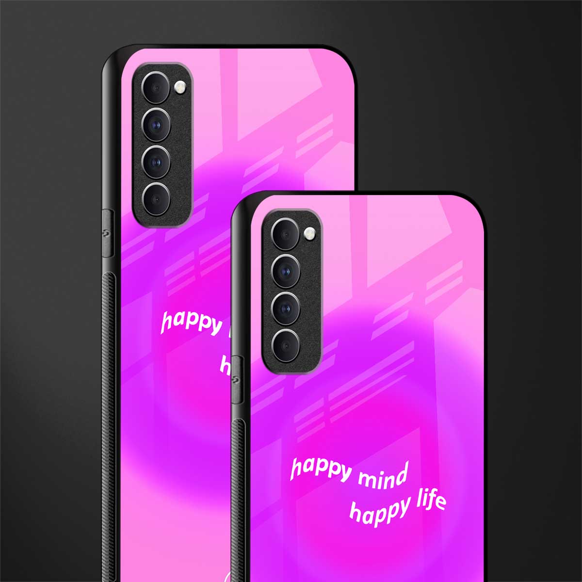 happy mind glass case for oppo reno 4 pro image-2