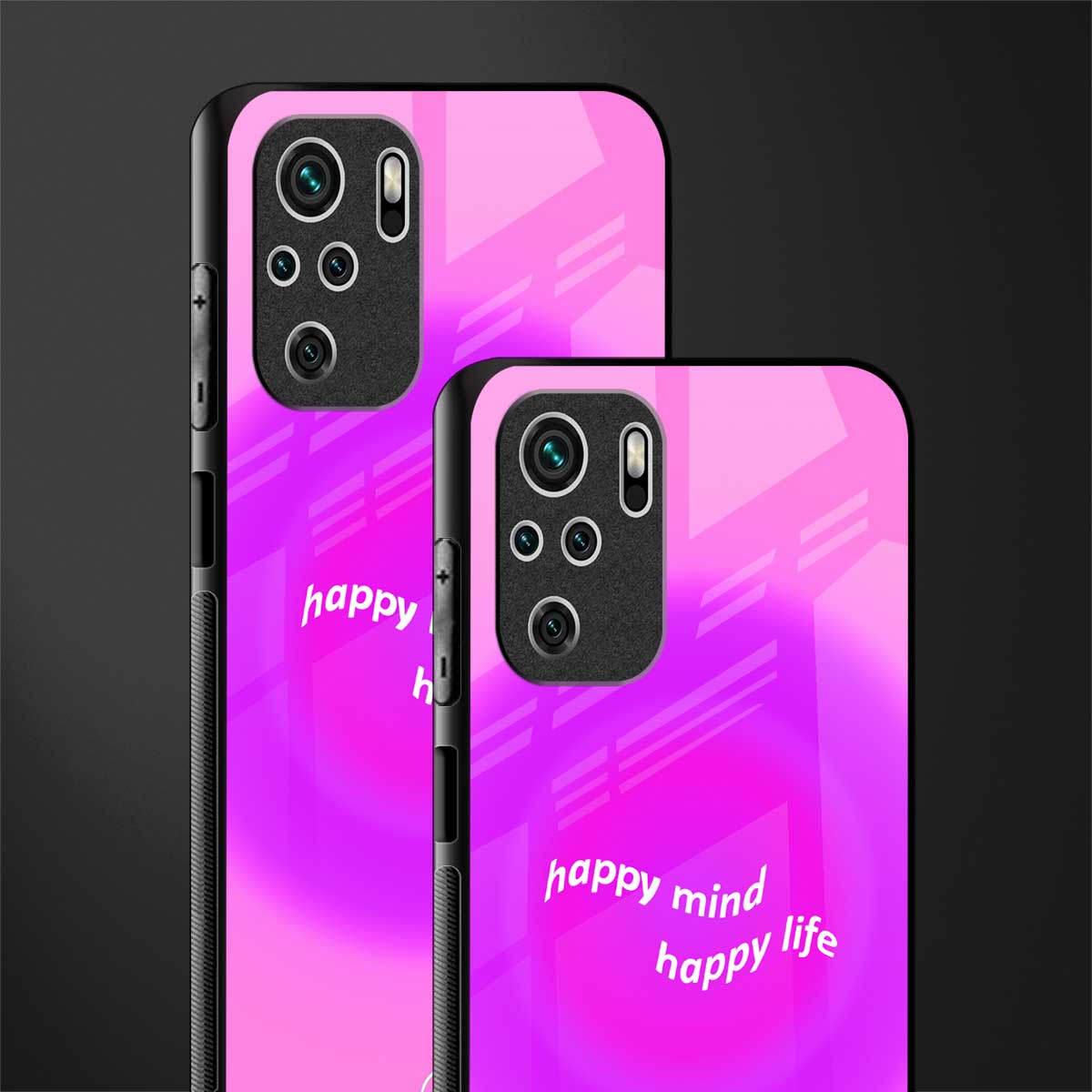 happy mind glass case for redmi note 10s image-2