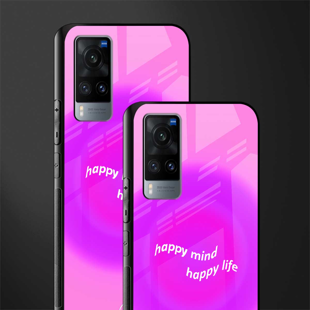 happy mind glass case for vivo x60 image-2