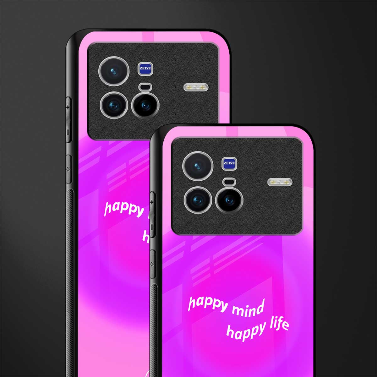 happy mind glass case for vivo x80 image-2