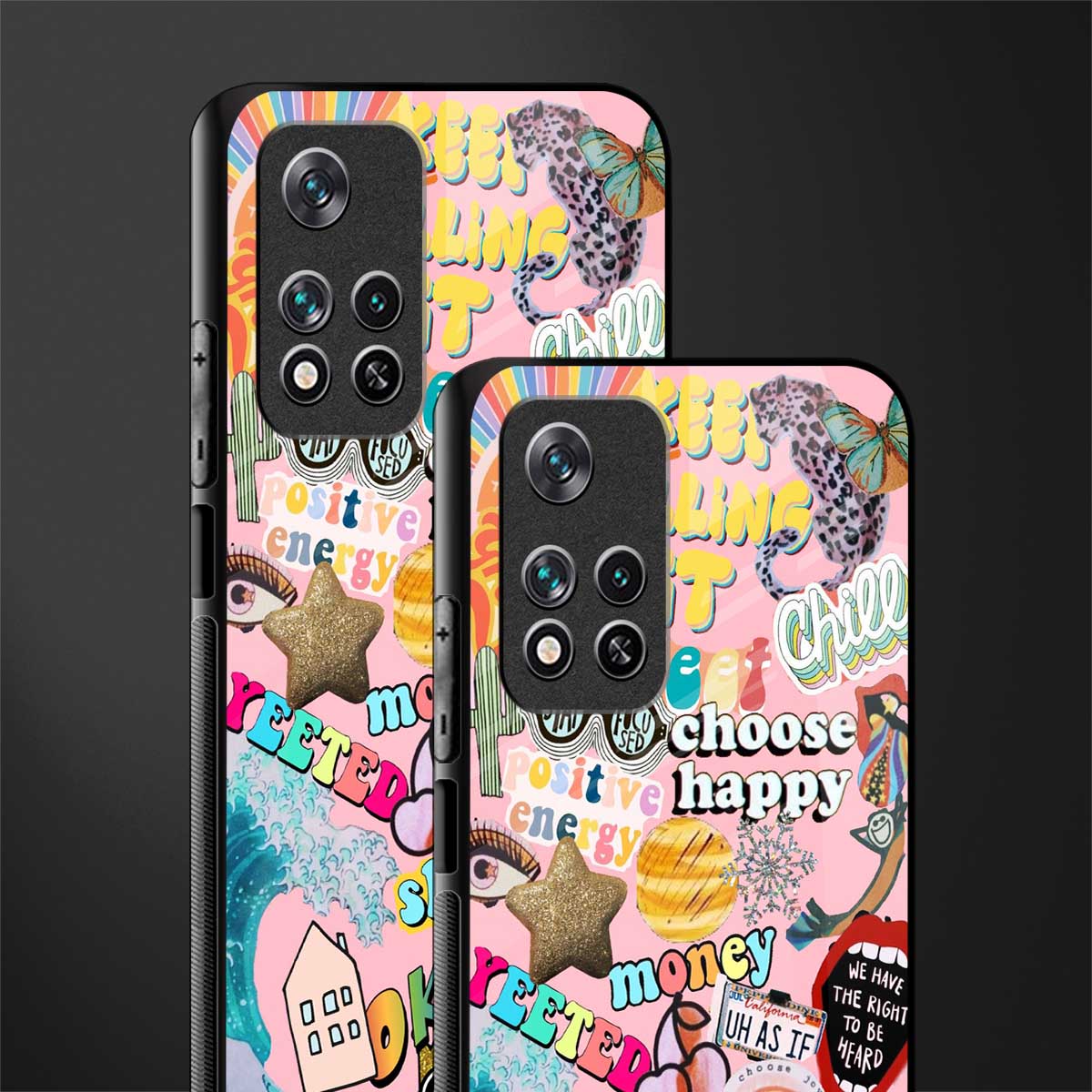 happy summer collage glass case for poco m4 pro 5g image-2