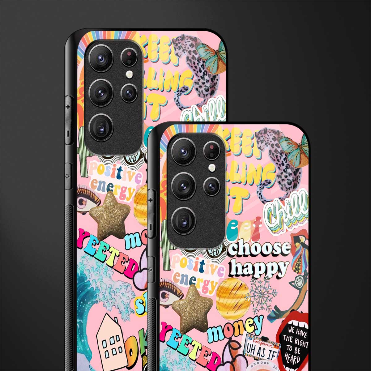 happy summer collage glass case for samsung galaxy s22 ultra 5g image-2