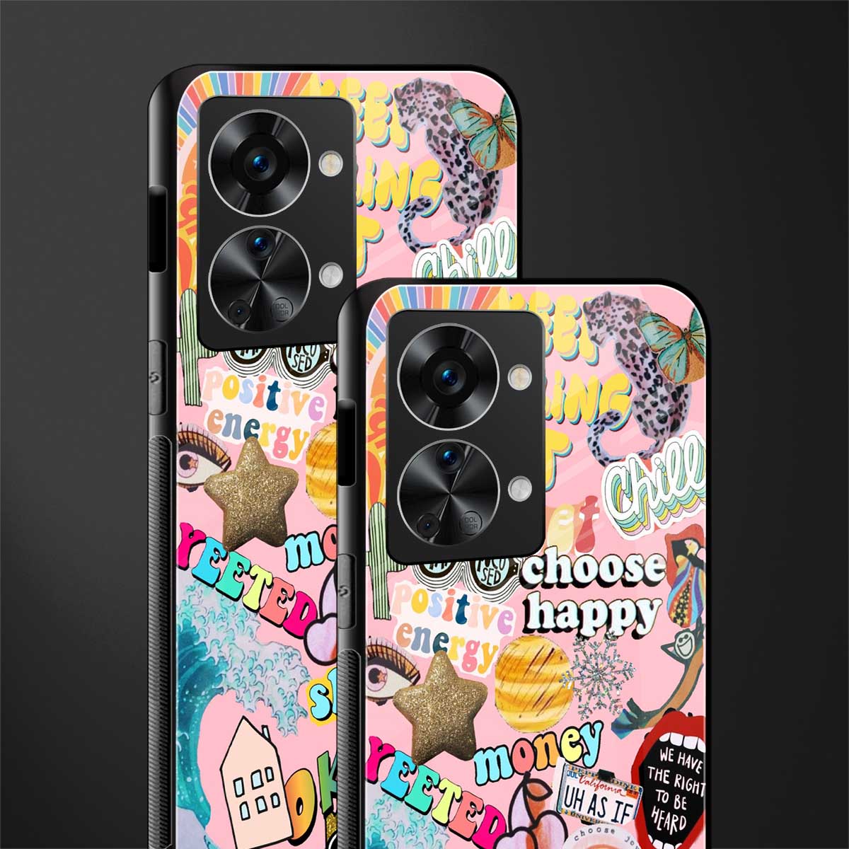 happy summer collage glass case for phone case | glass case for oneplus nord 2t 5g