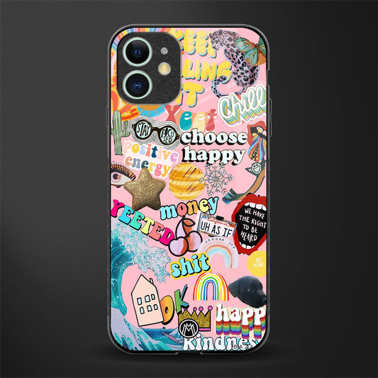 happy summer collage glass case for iphone 12 image