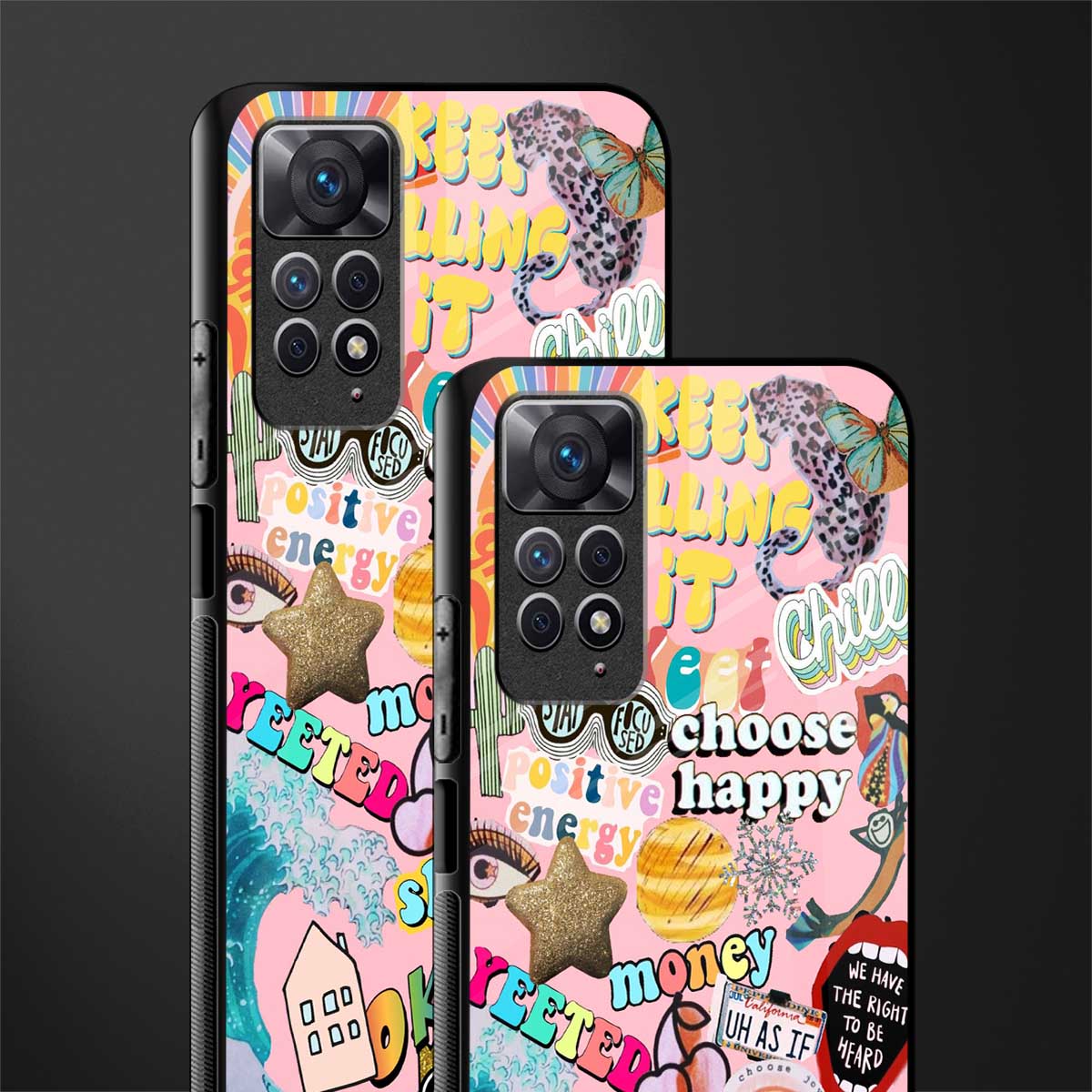happy summer collage back phone cover | glass case for redmi note 11 pro plus 4g/5g