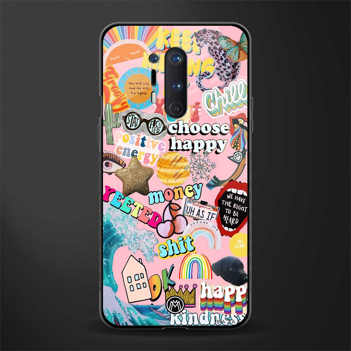happy summer collage glass case for oneplus 8 pro image