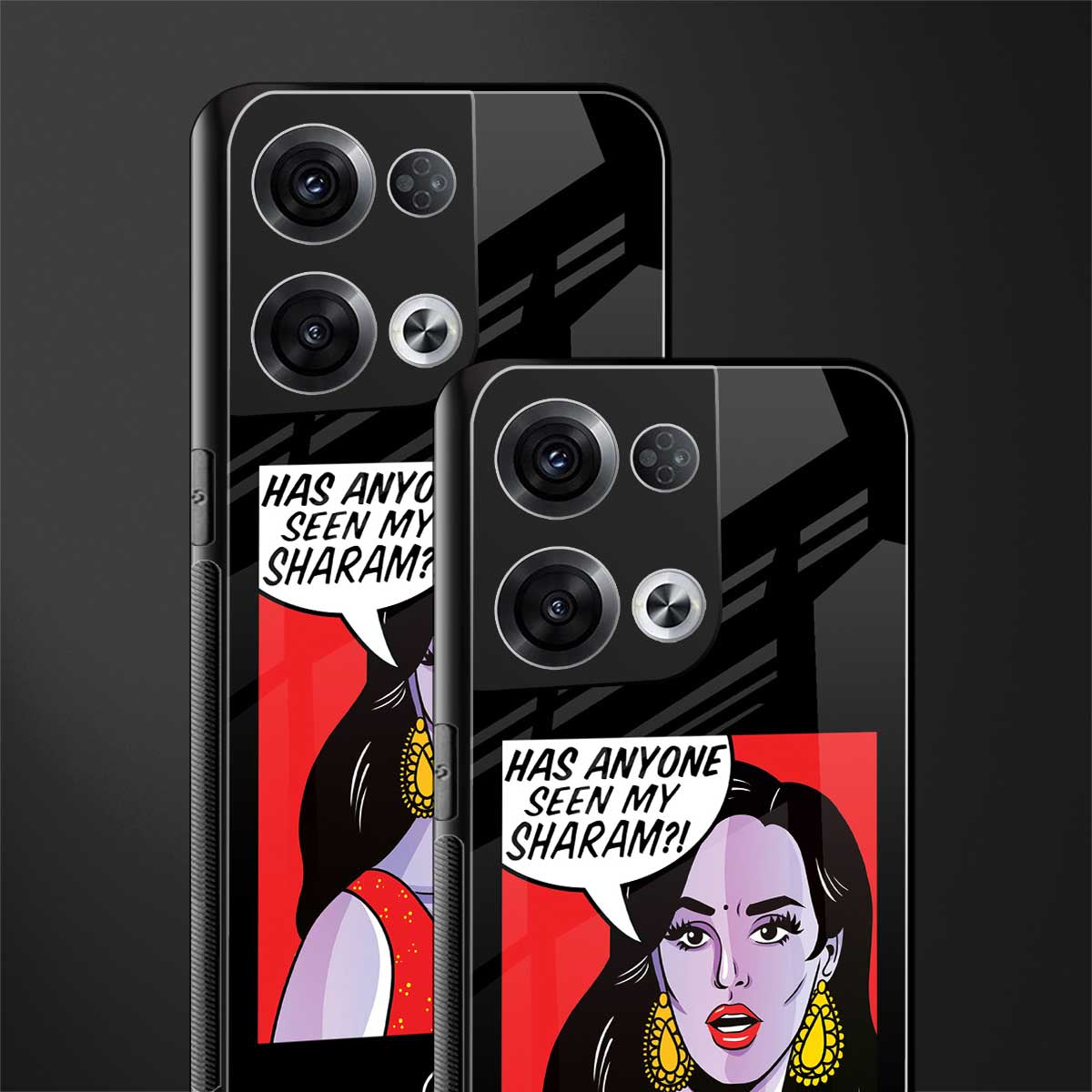 has anyone seen my sharam back phone cover | glass case for oppo reno 8 pro