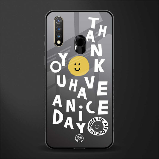 have a nice day glass case for vivo y19 image