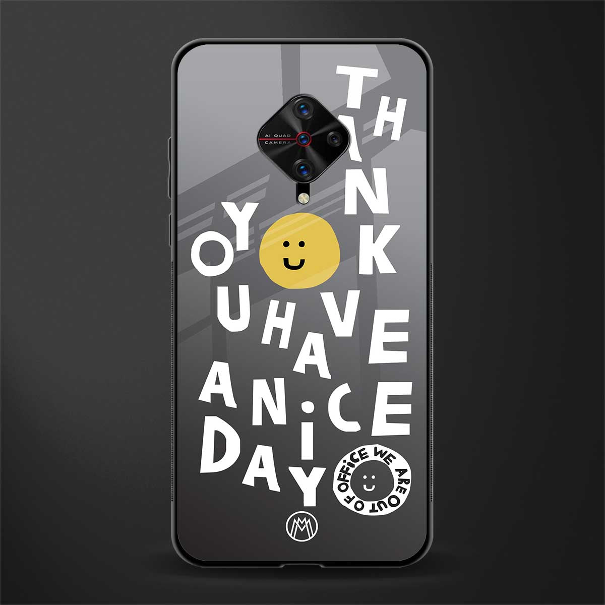 have a nice day glass case for vivo s1 pro image