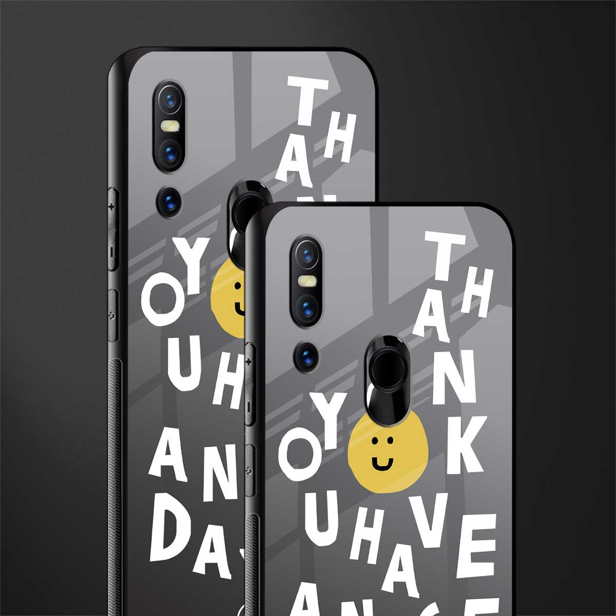 have a nice day glass case for vivo v15 image-2