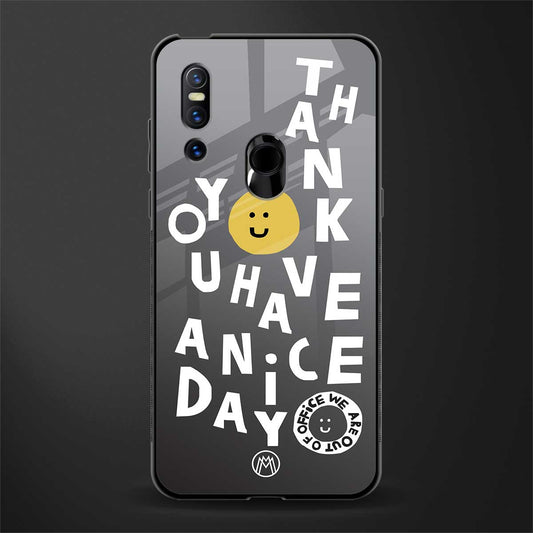 have a nice day glass case for vivo v15 image