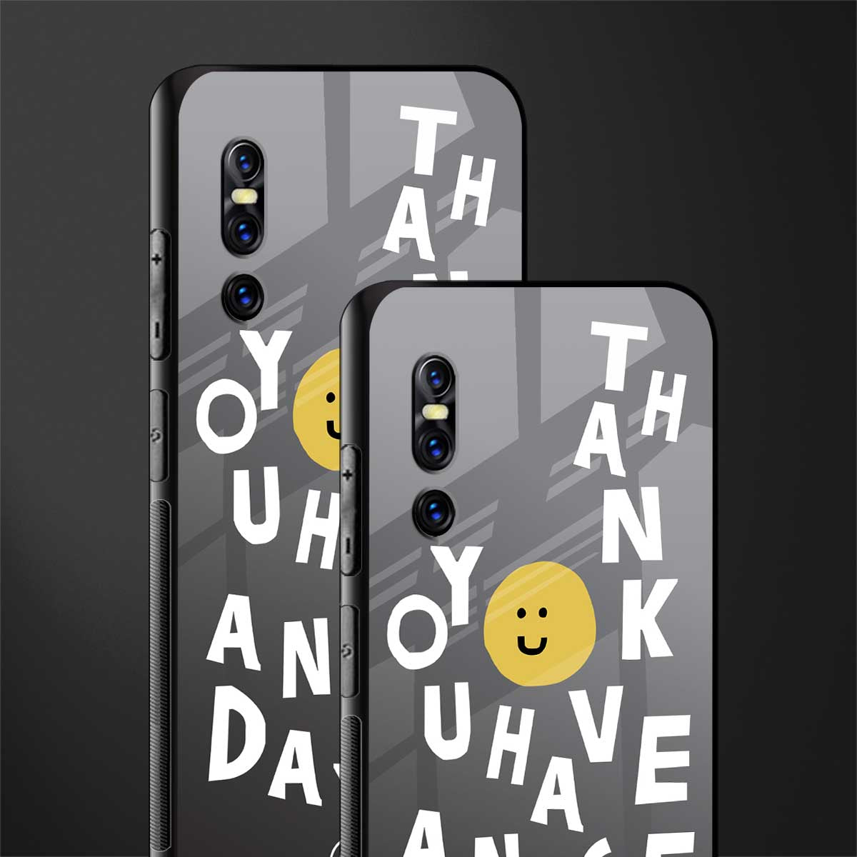 have a nice day glass case for vivo v15 pro image-2