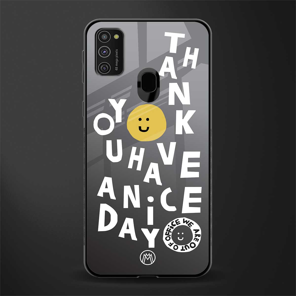 have a nice day glass case for samsung galaxy m21 image