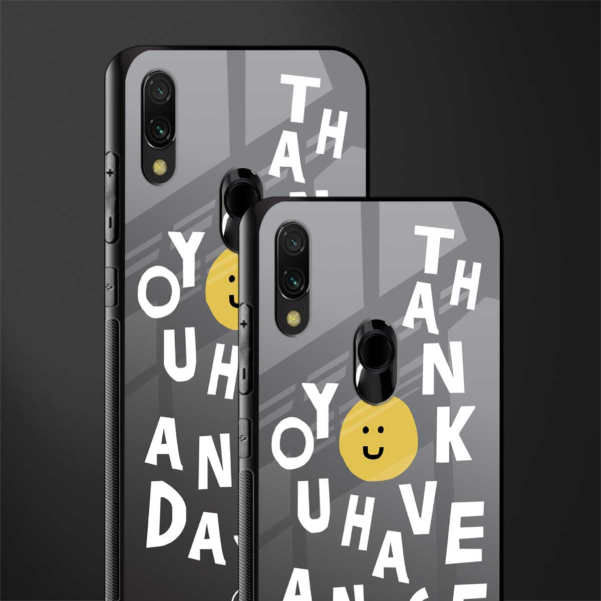 have a nice day glass case for redmi 7redmi y3 image-2