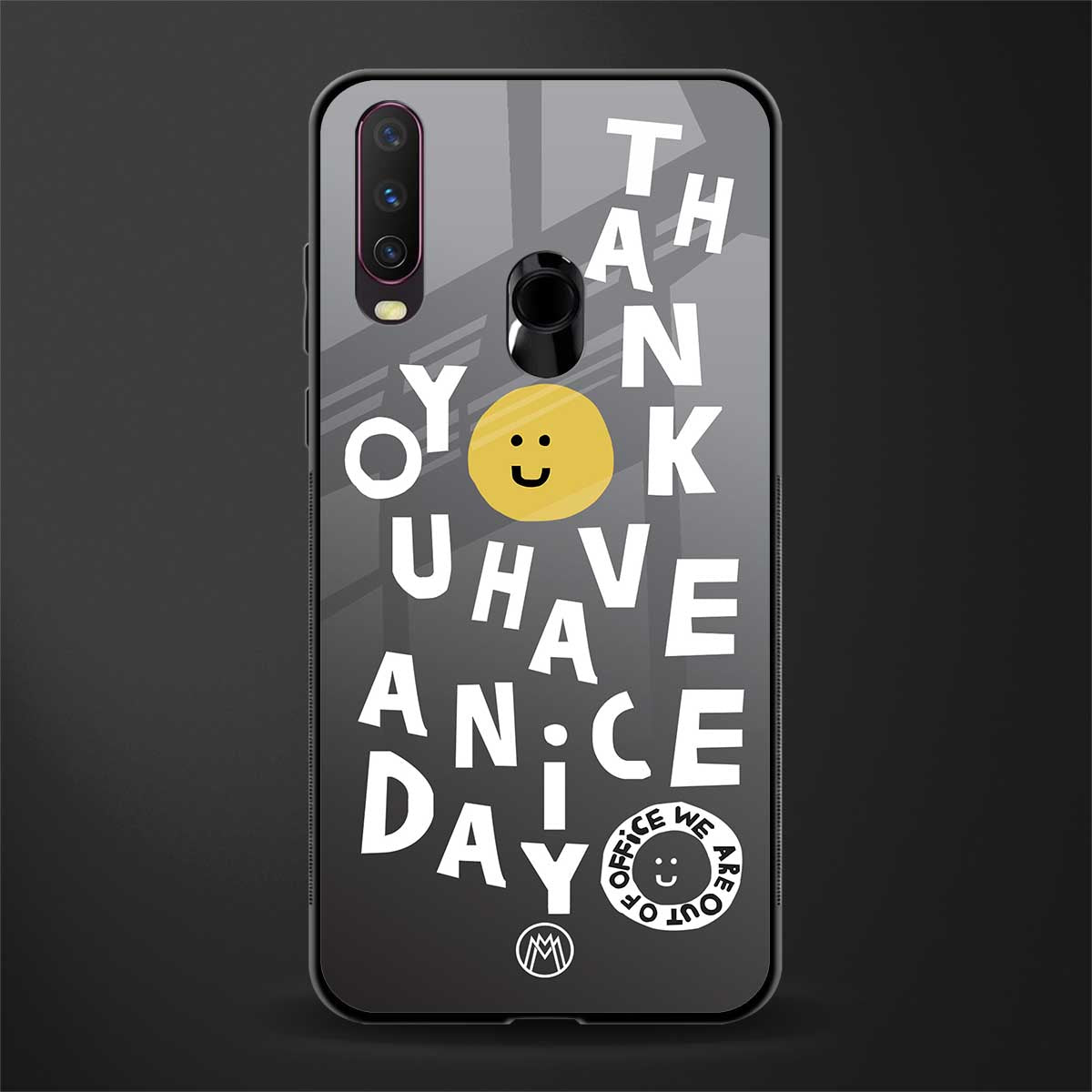 have a nice day glass case for vivo y17 image