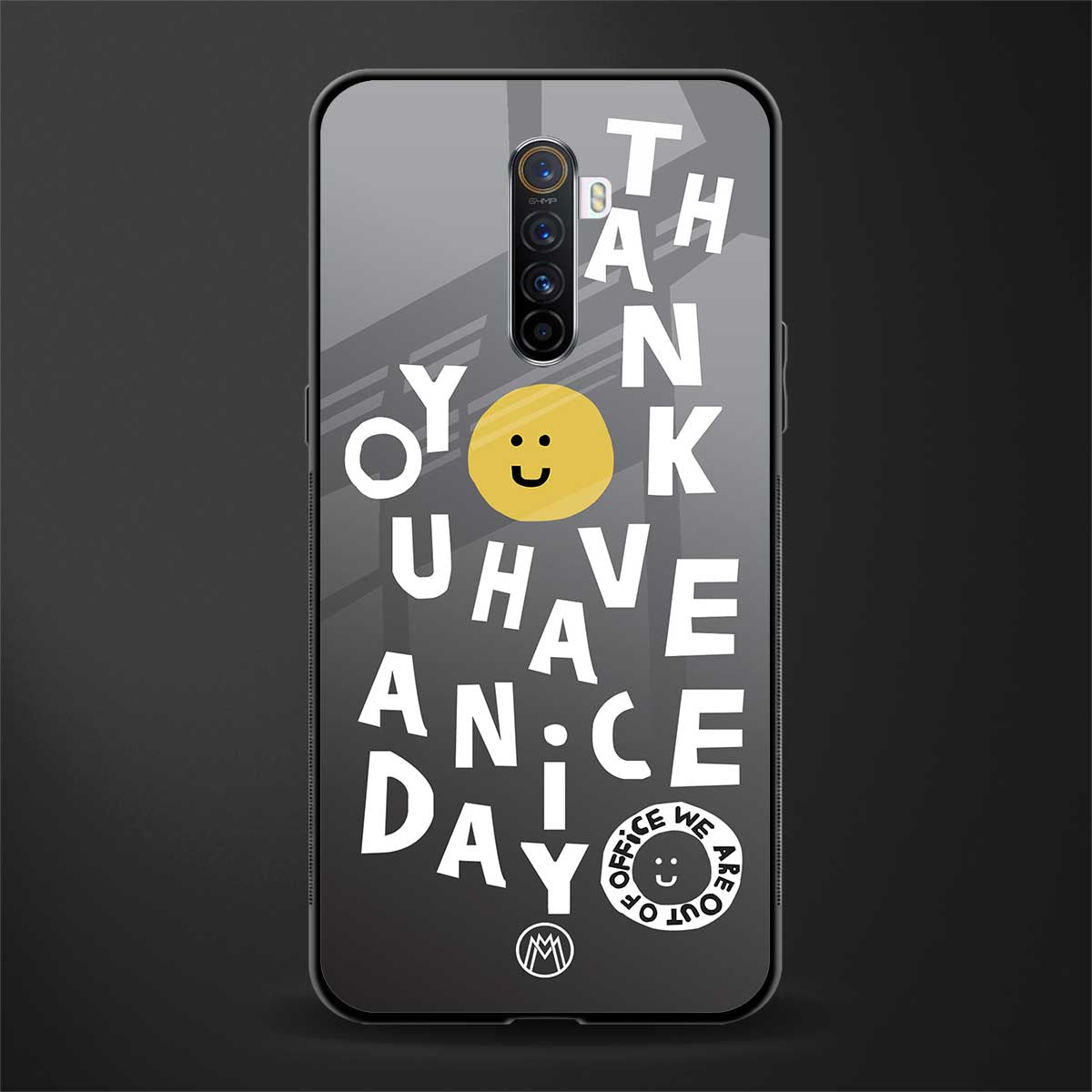 have a nice day glass case for realme x2 pro image