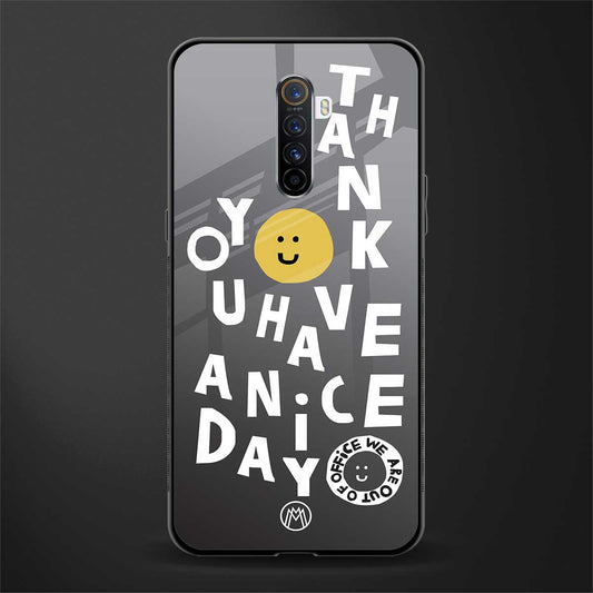 have a nice day glass case for realme x2 pro image