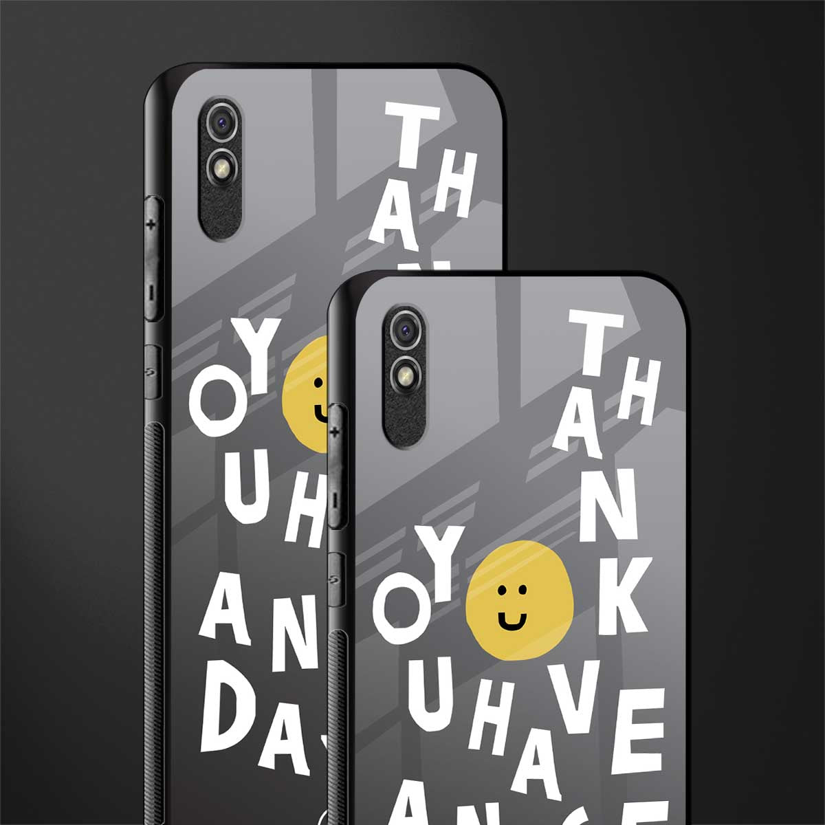 have a nice day glass case for redmi 9a image-2