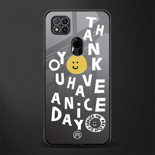 have a nice day glass case for redmi 9 activ image
