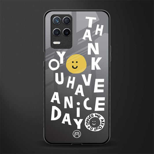 have a nice day glass case for realme 8s 5g image