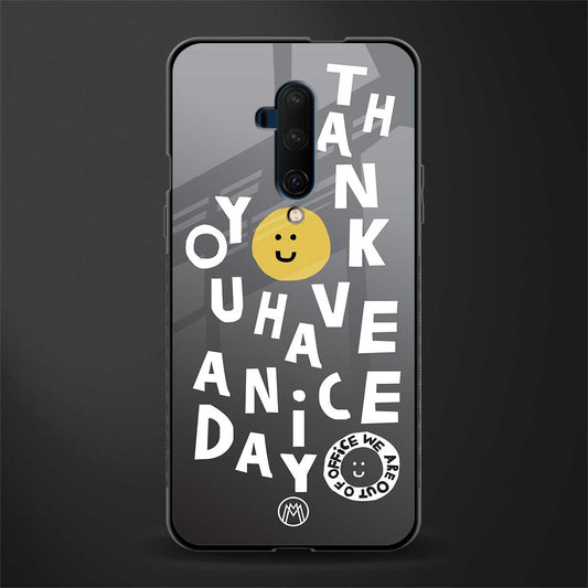 have a nice day glass case for oneplus 7t pro image