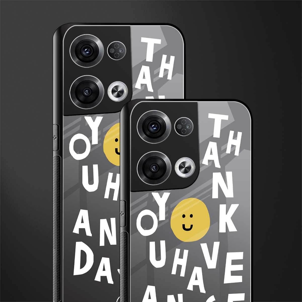 have a nice day back phone cover | glass case for oppo reno 8