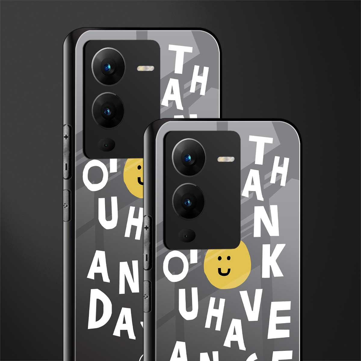 have a nice day back phone cover | glass case for vivo v25 pro 5g