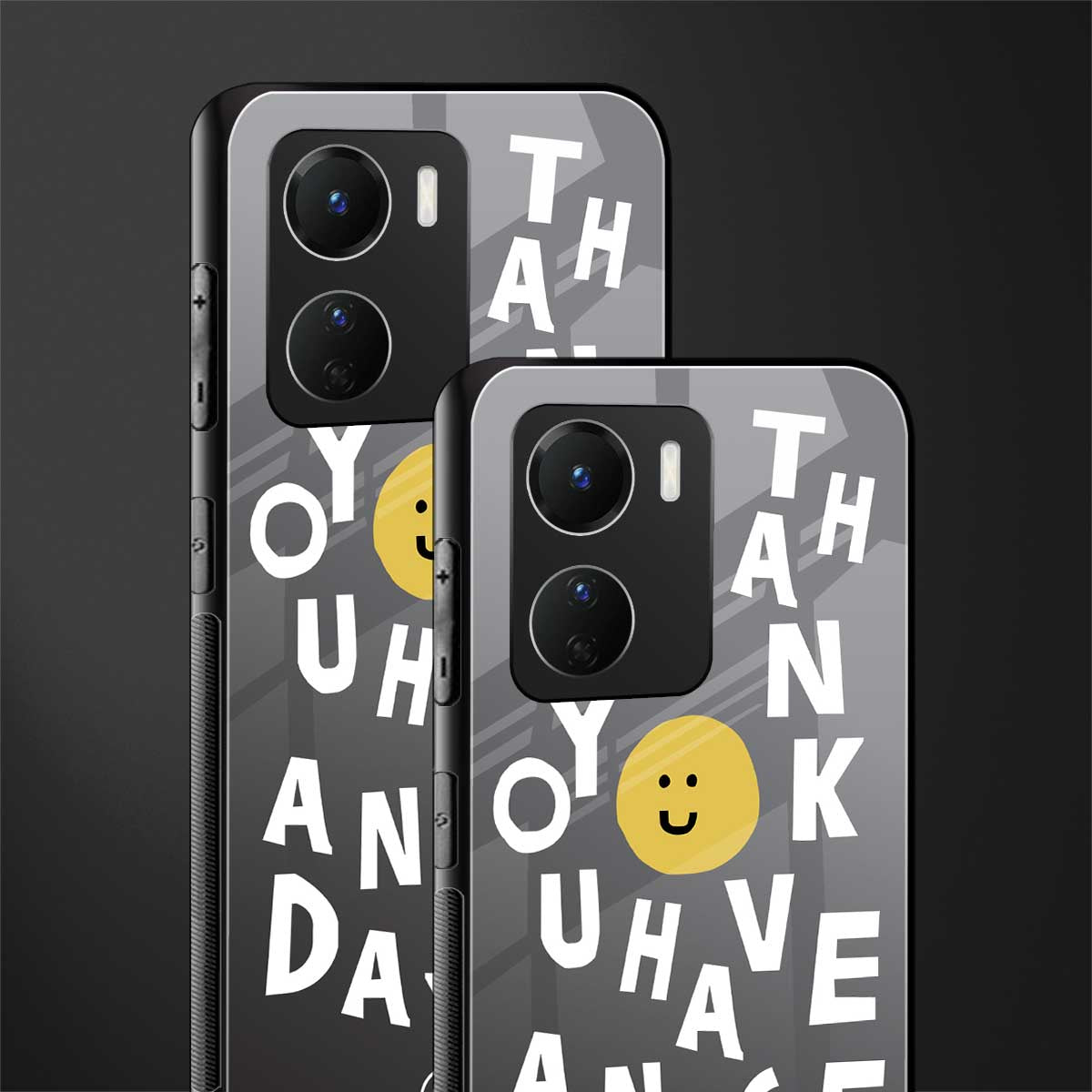 have a nice day back phone cover | glass case for vivo y16