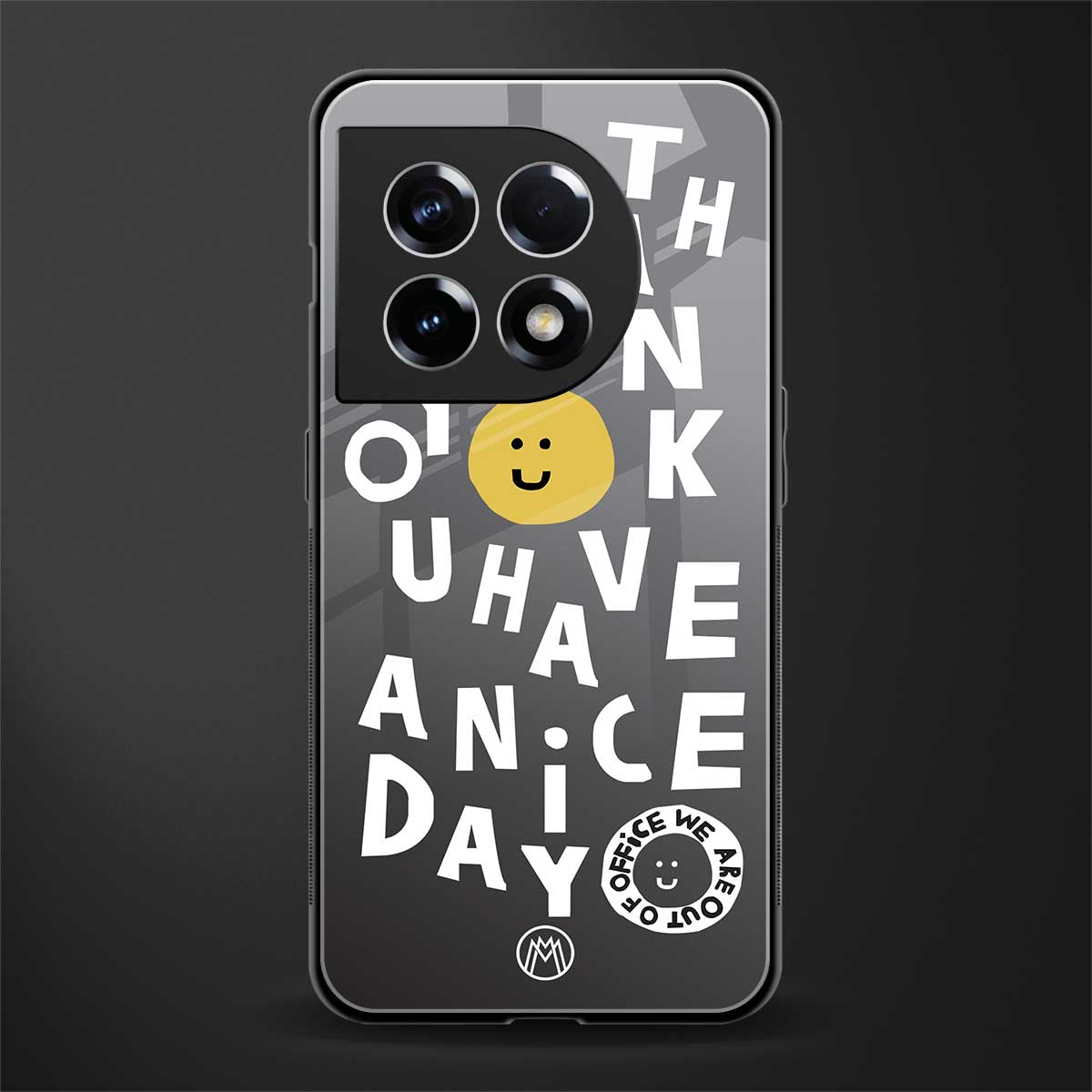have a nice day back phone cover | glass case for oneplus 11
