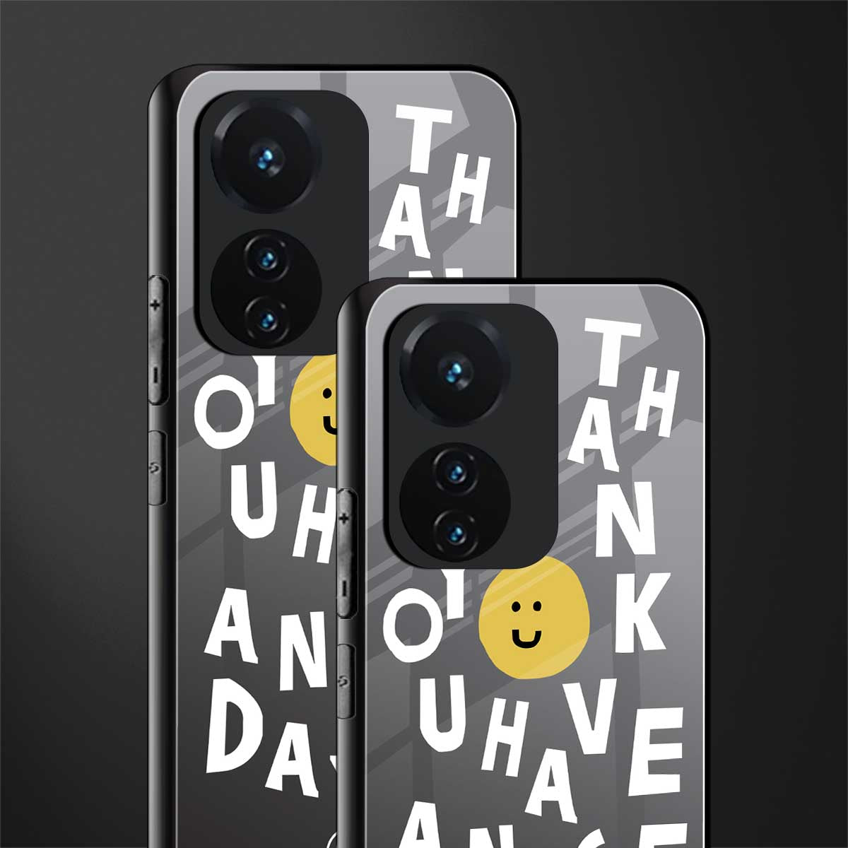have a nice day back phone cover | glass case for vivo t1 44w 4g