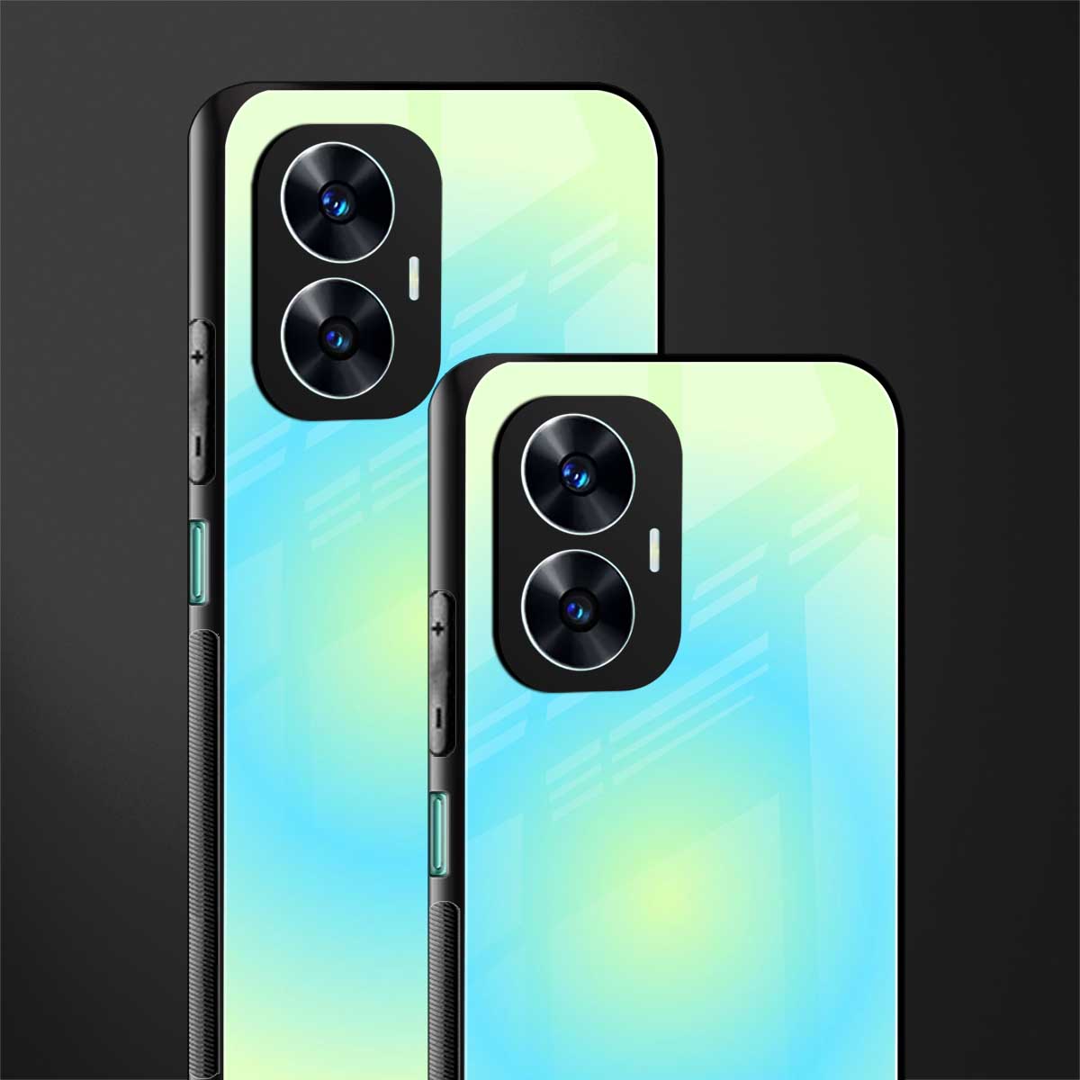 hawaiian breeze back phone cover | glass case for realme c55
