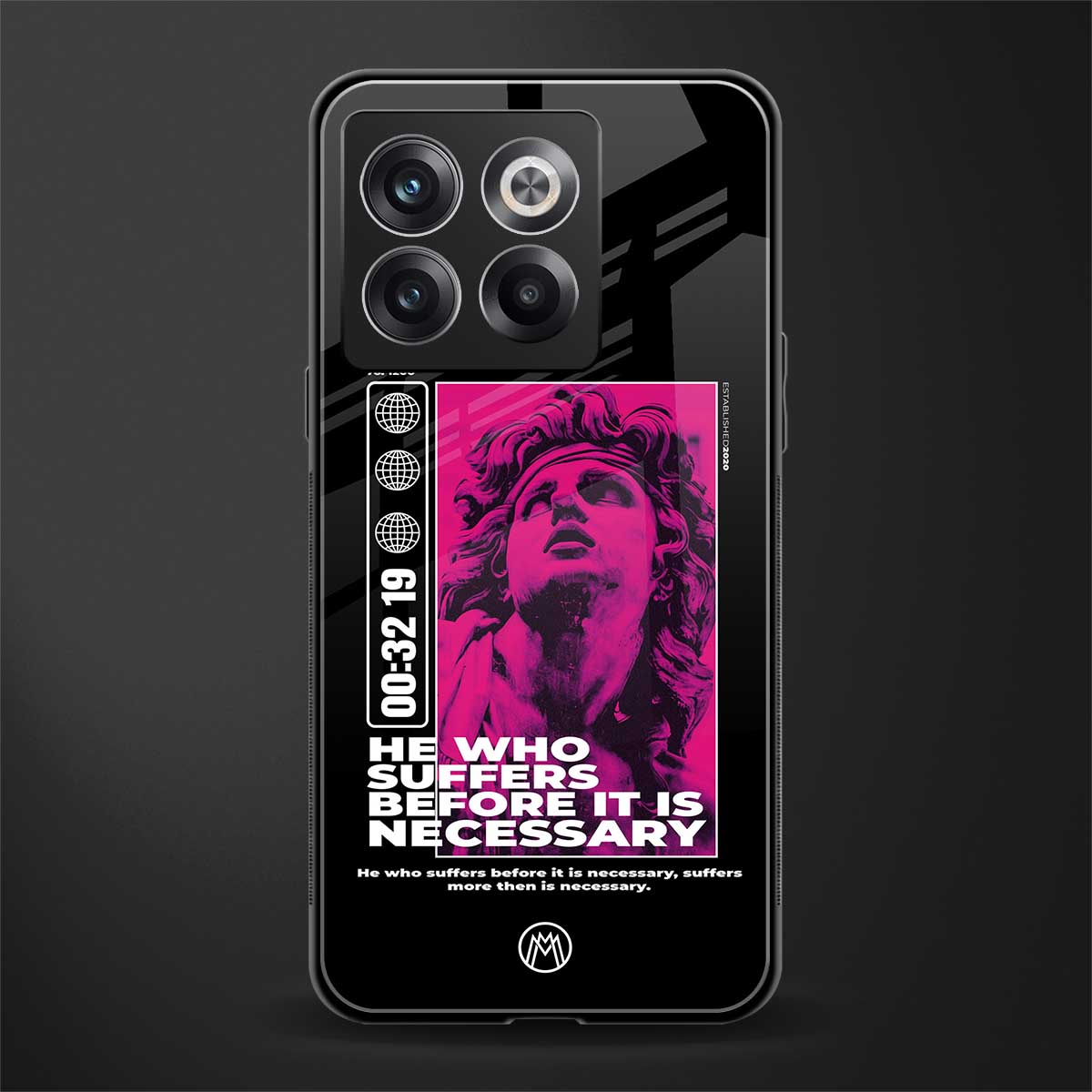 he who suffers back phone cover | glass case for oneplus 10t