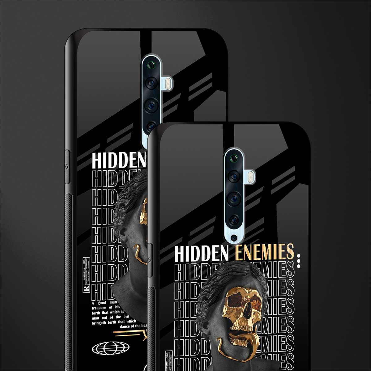 hidden enemies glass case for oppo reno 2z image-2