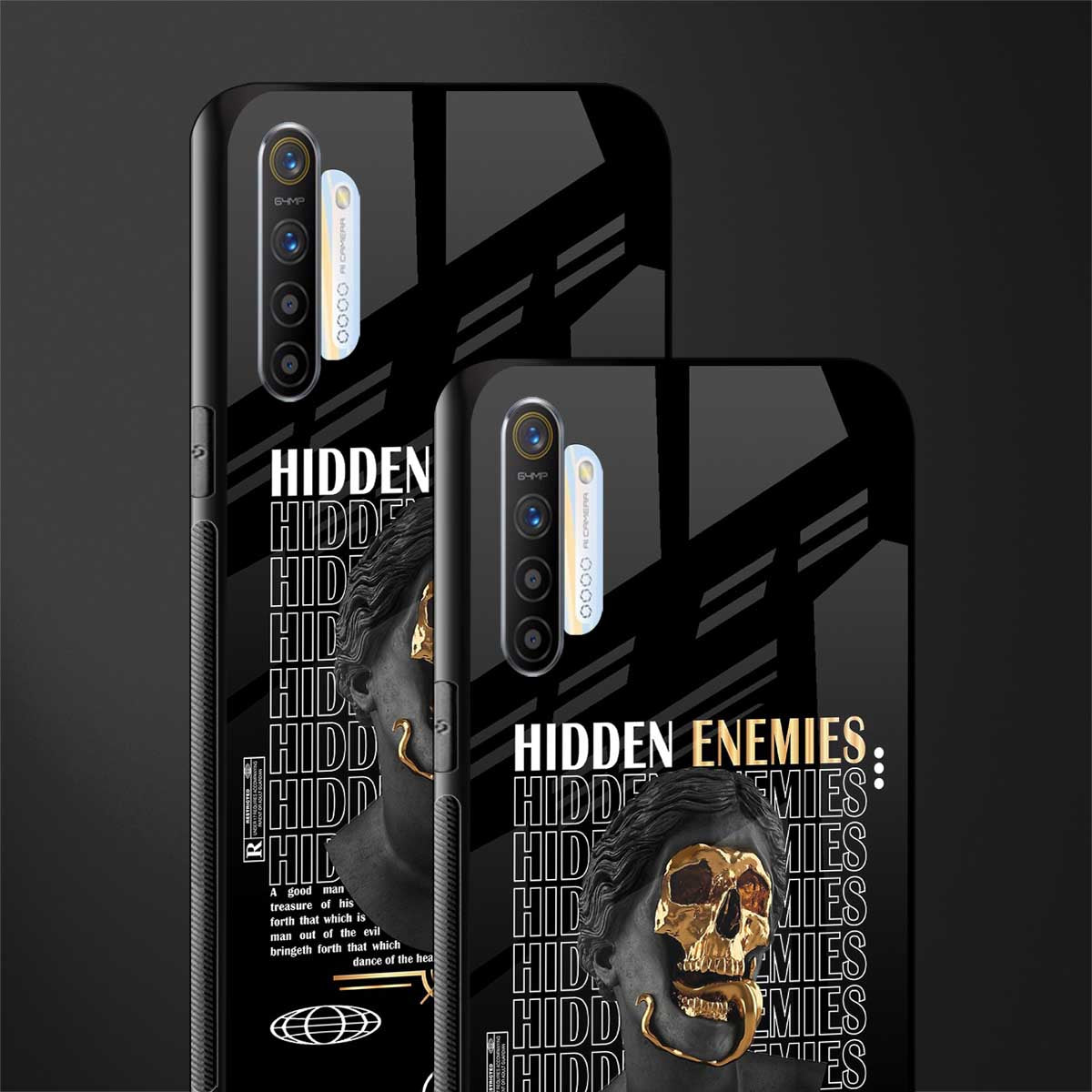 hidden enemies glass case for realme x2 image-2