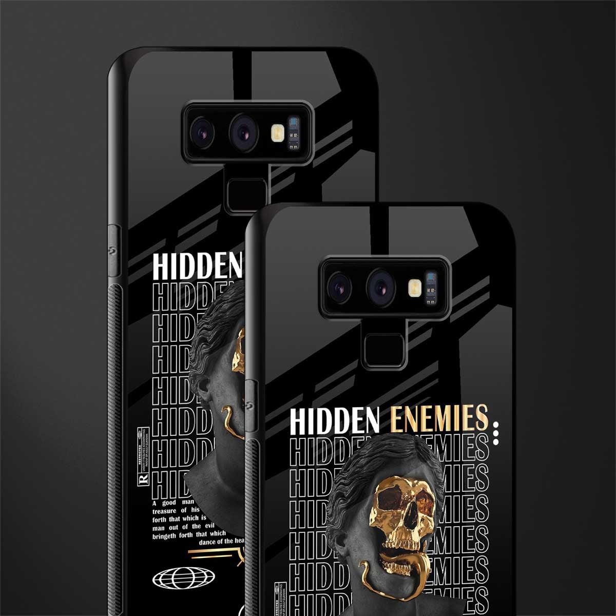 hidden enemies glass case for samsung galaxy note 9 image-2