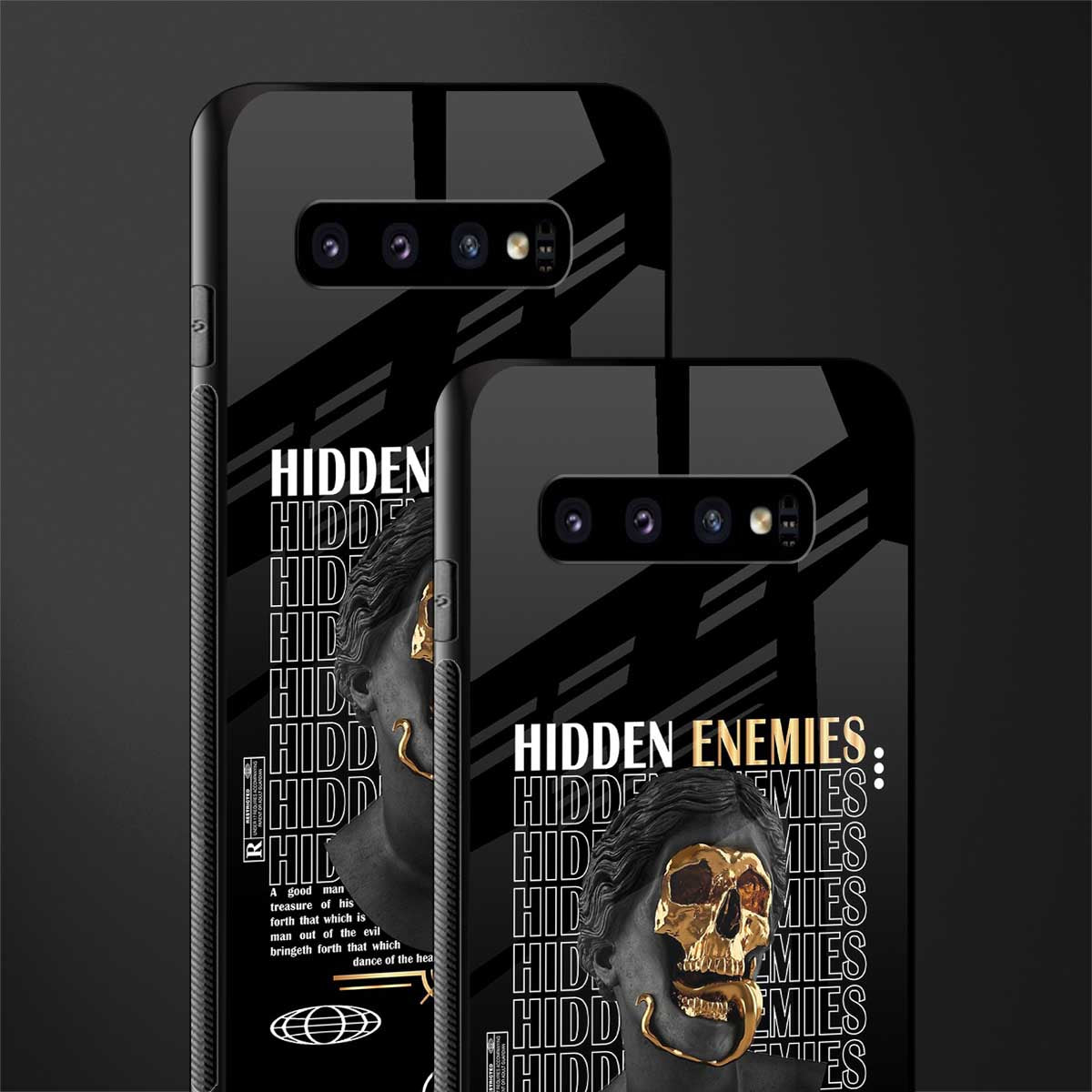 hidden enemies glass case for samsung galaxy s10 plus image-2