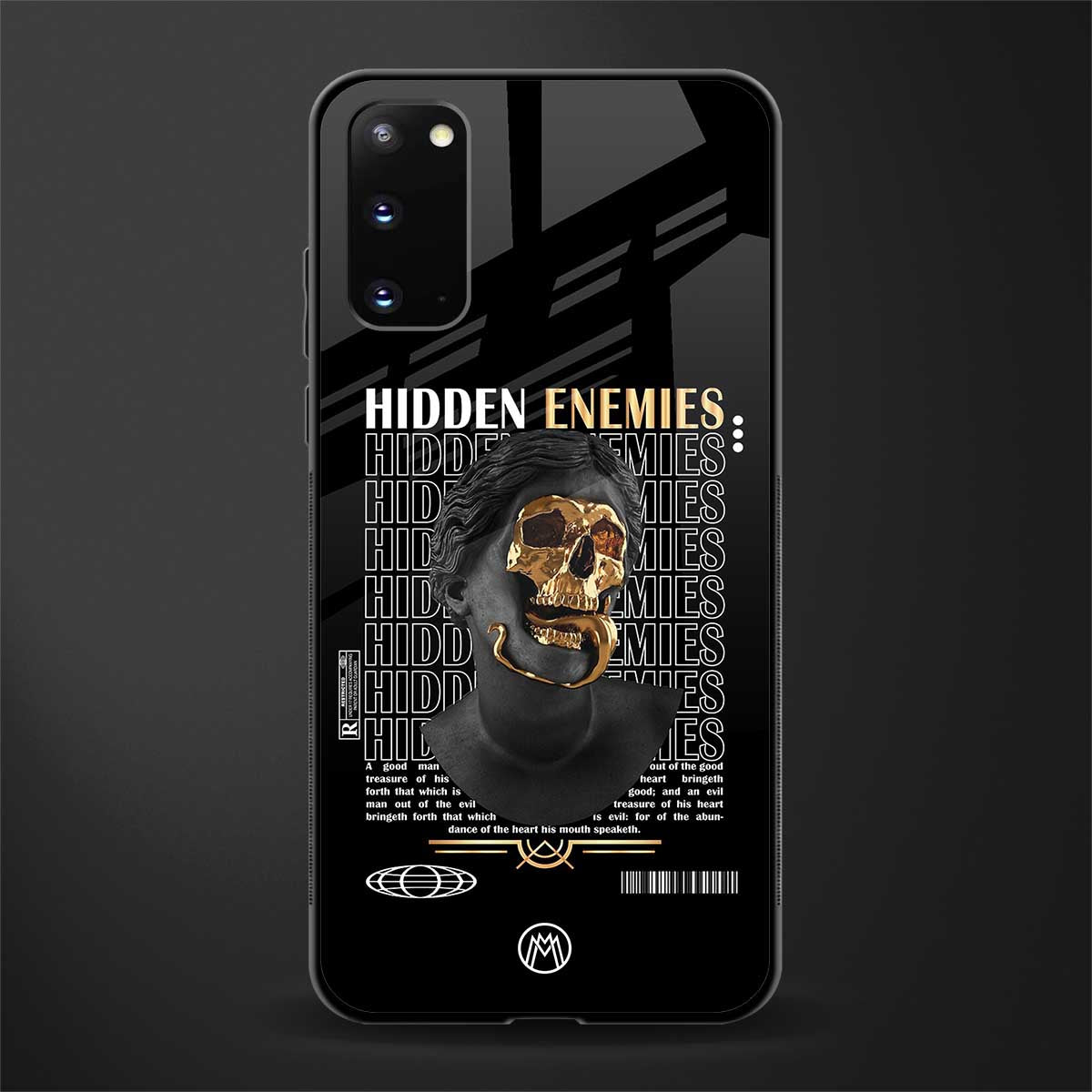 hidden enemies glass case for samsung galaxy s20 image