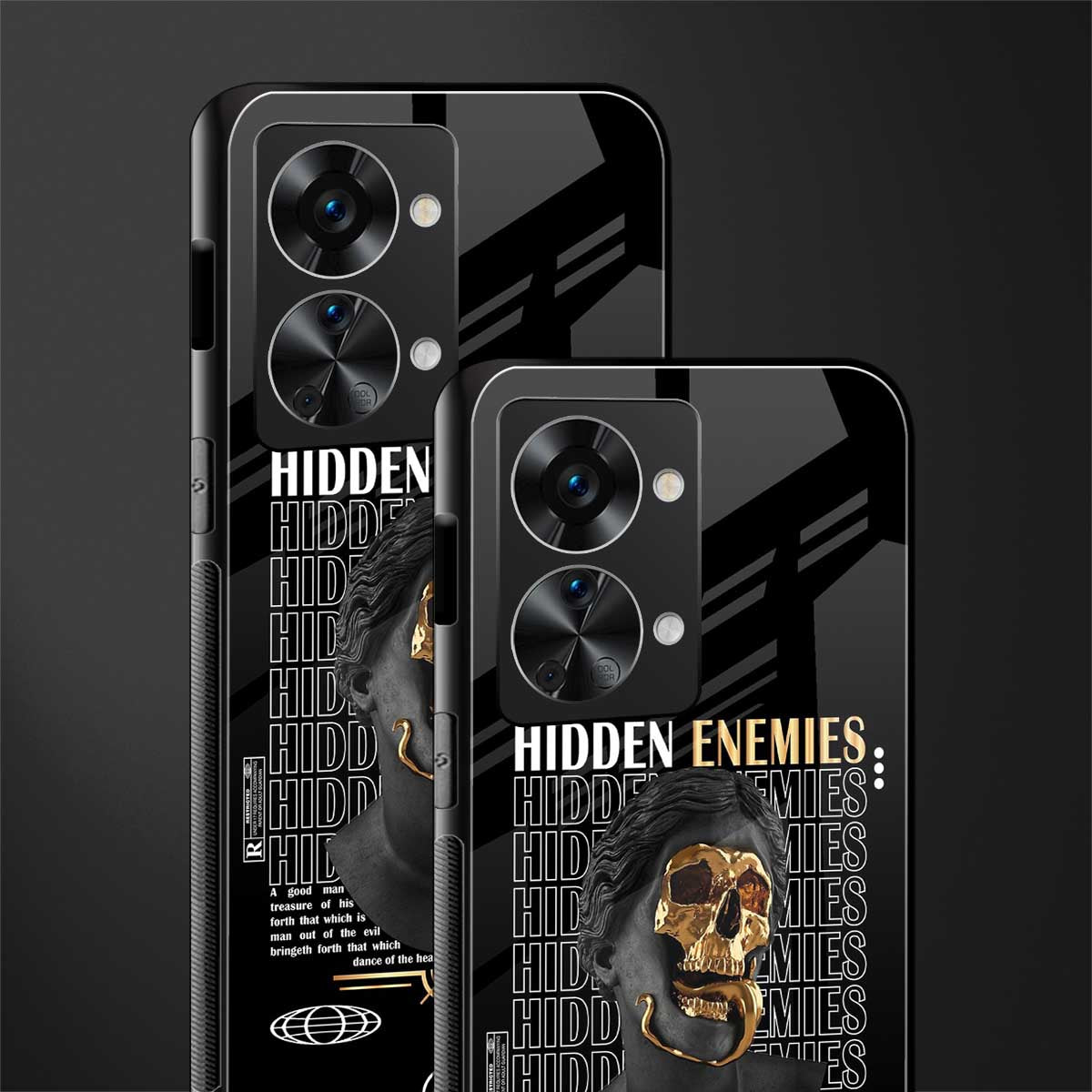 hidden enemies glass case for phone case | glass case for oneplus nord 2t 5g