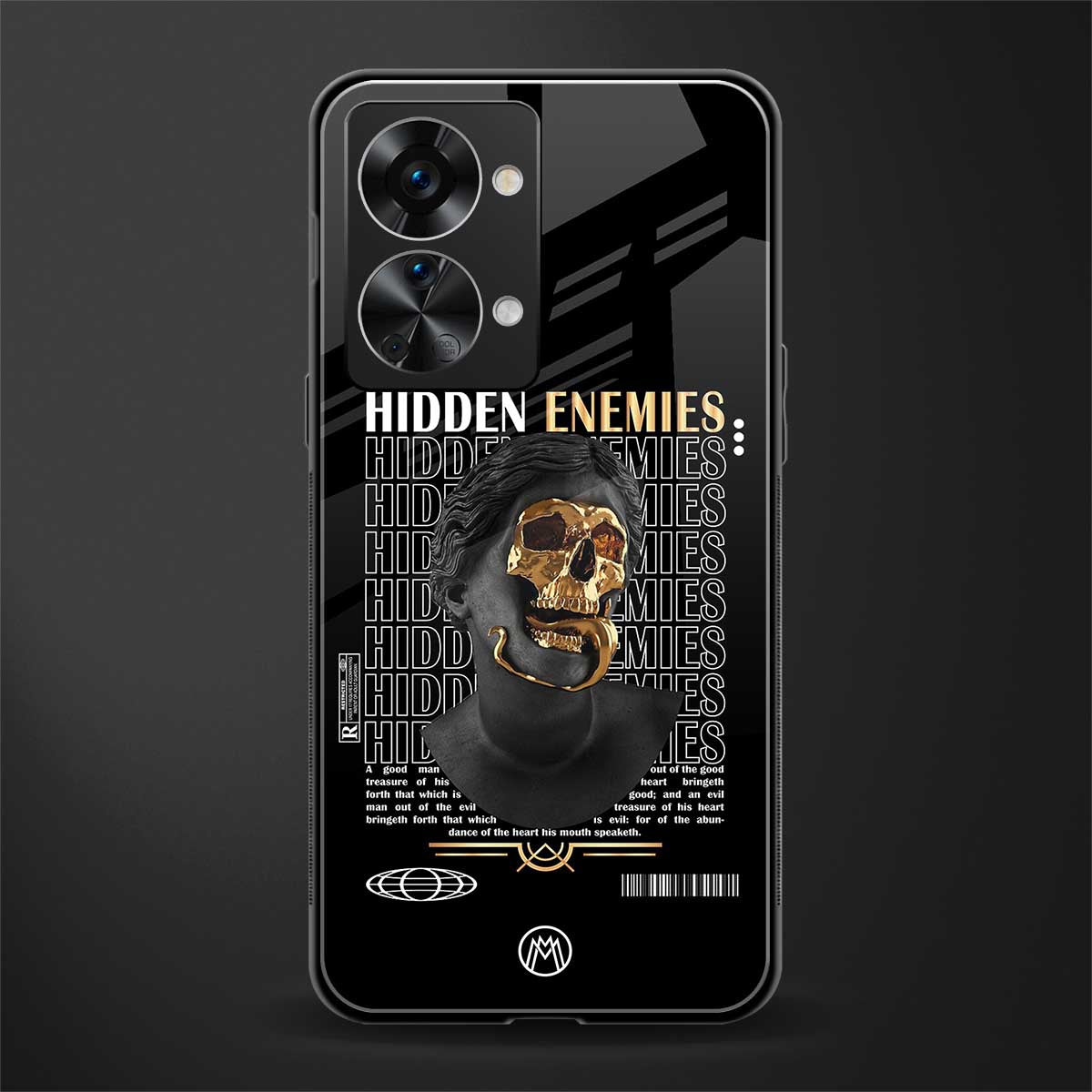 hidden enemies glass case for phone case | glass case for oneplus nord 2t 5g