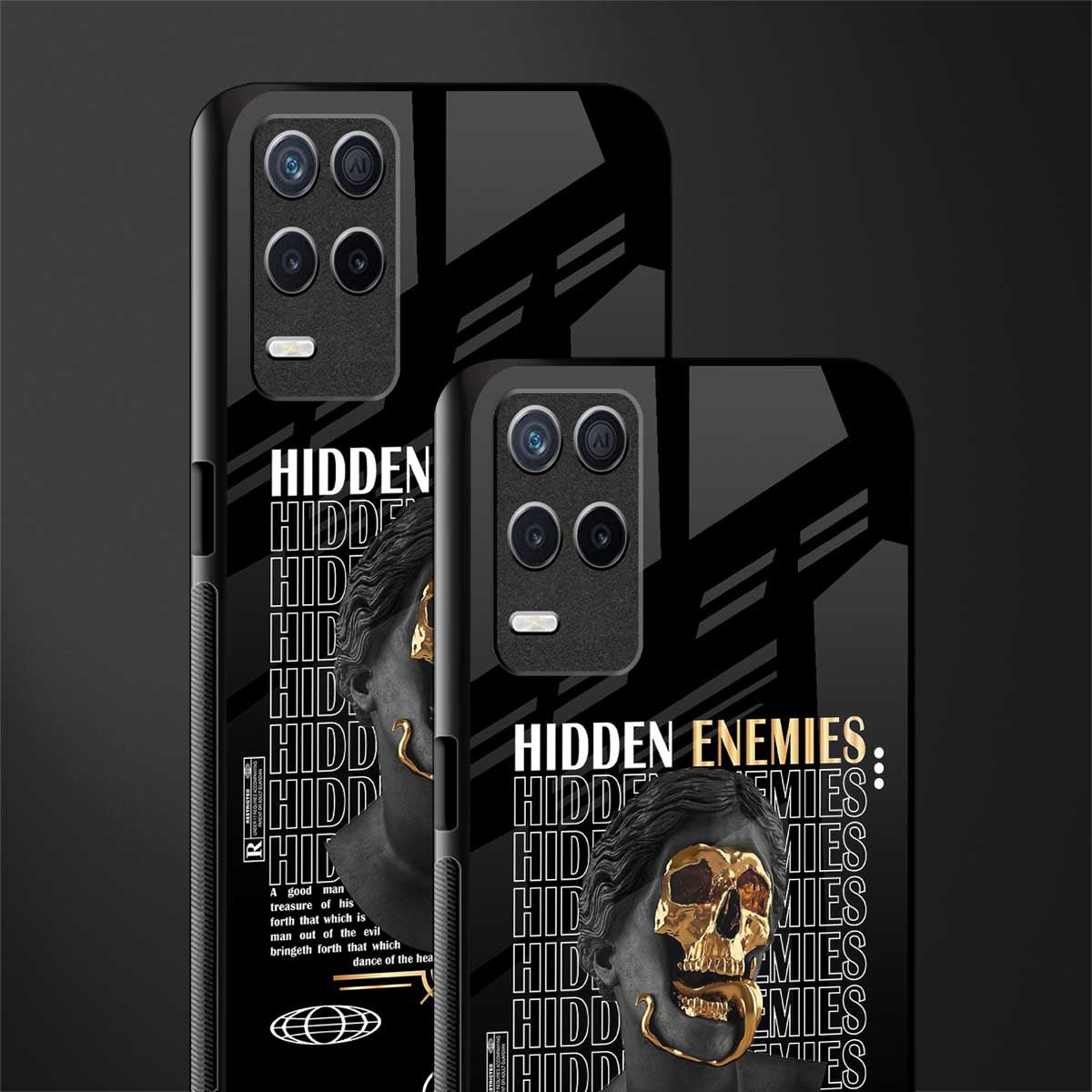 hidden enemies glass case for realme narzo 30 5g image-2