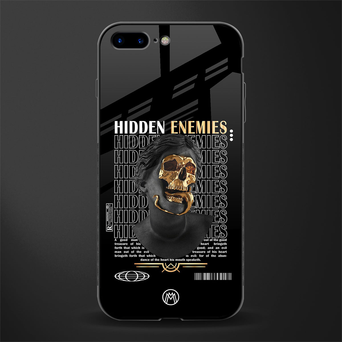 hidden enemies glass case for iphone 7 plus image