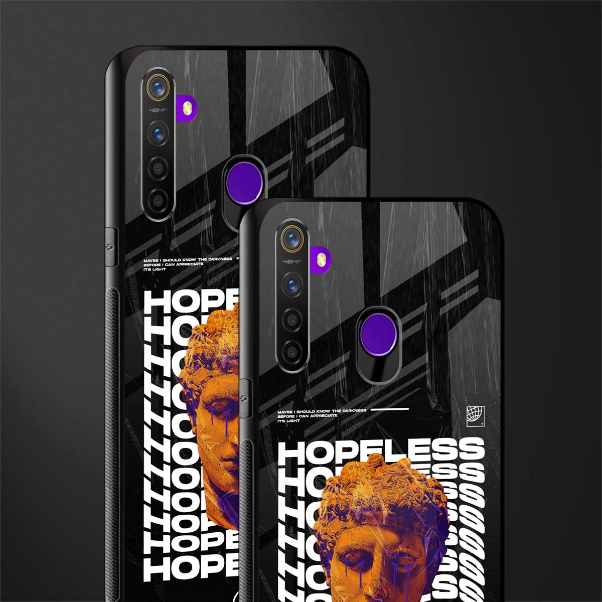hopeless greek glass case for realme 5s image-2