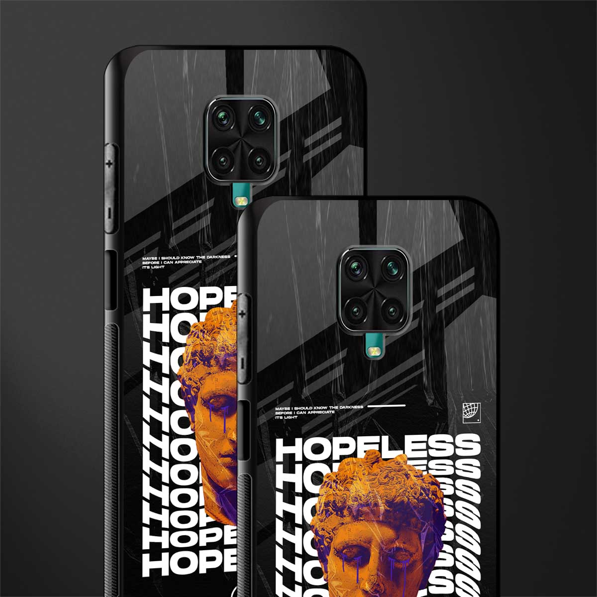 hopeless greek glass case for redmi note 9 pro max image-2