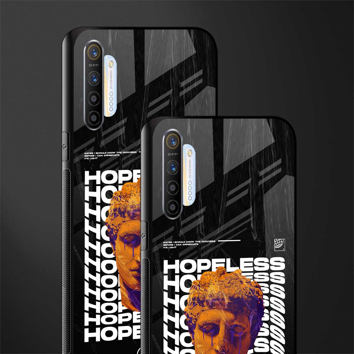 hopeless greek glass case for realme x2 image-2