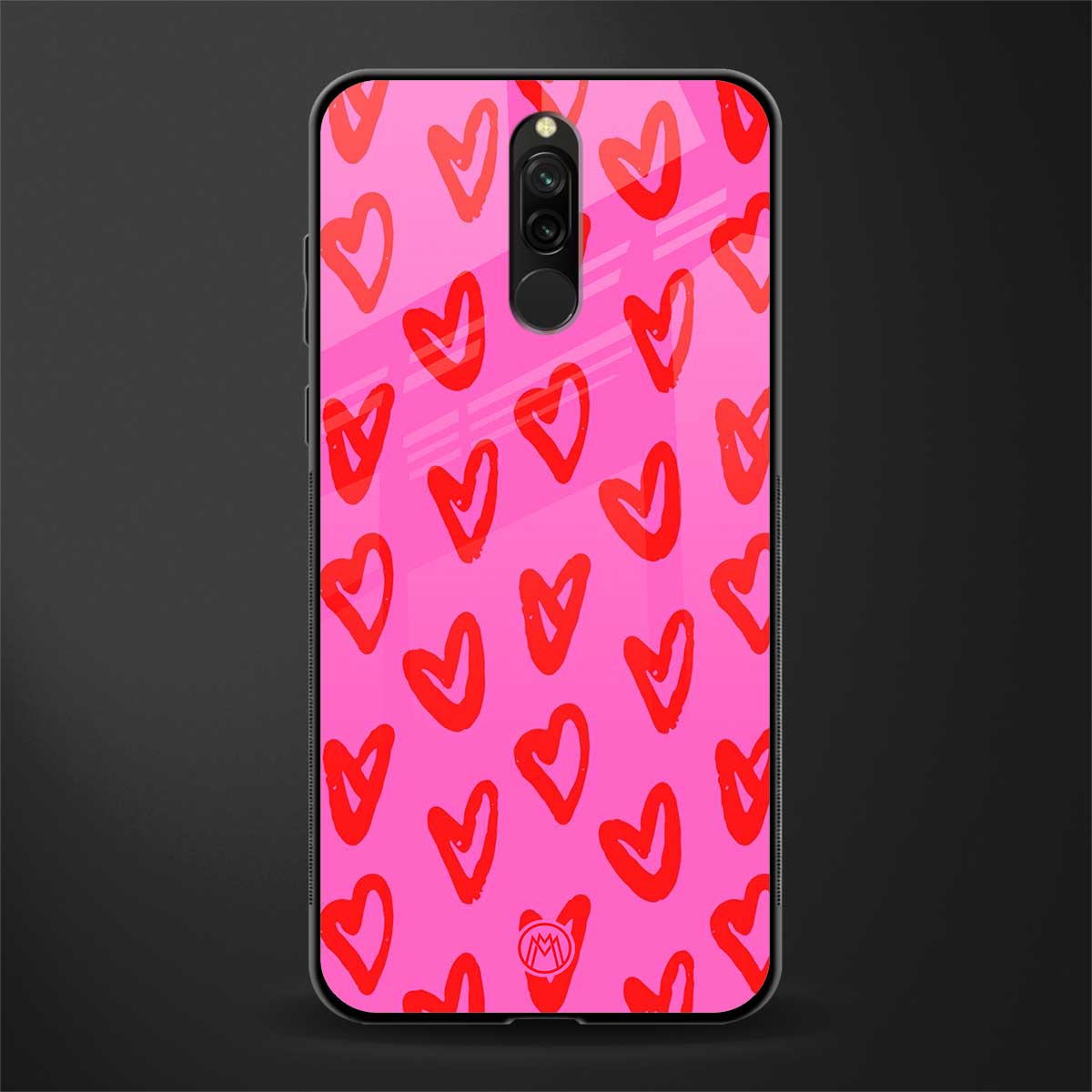 hot pink soul glass case for redmi 8 image