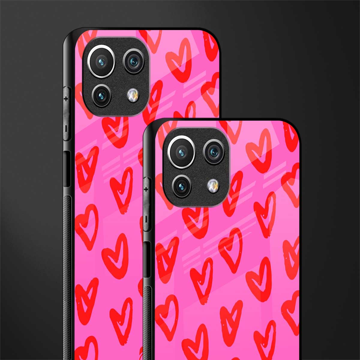 hot pink soul glass case for mi 11 lite image-2