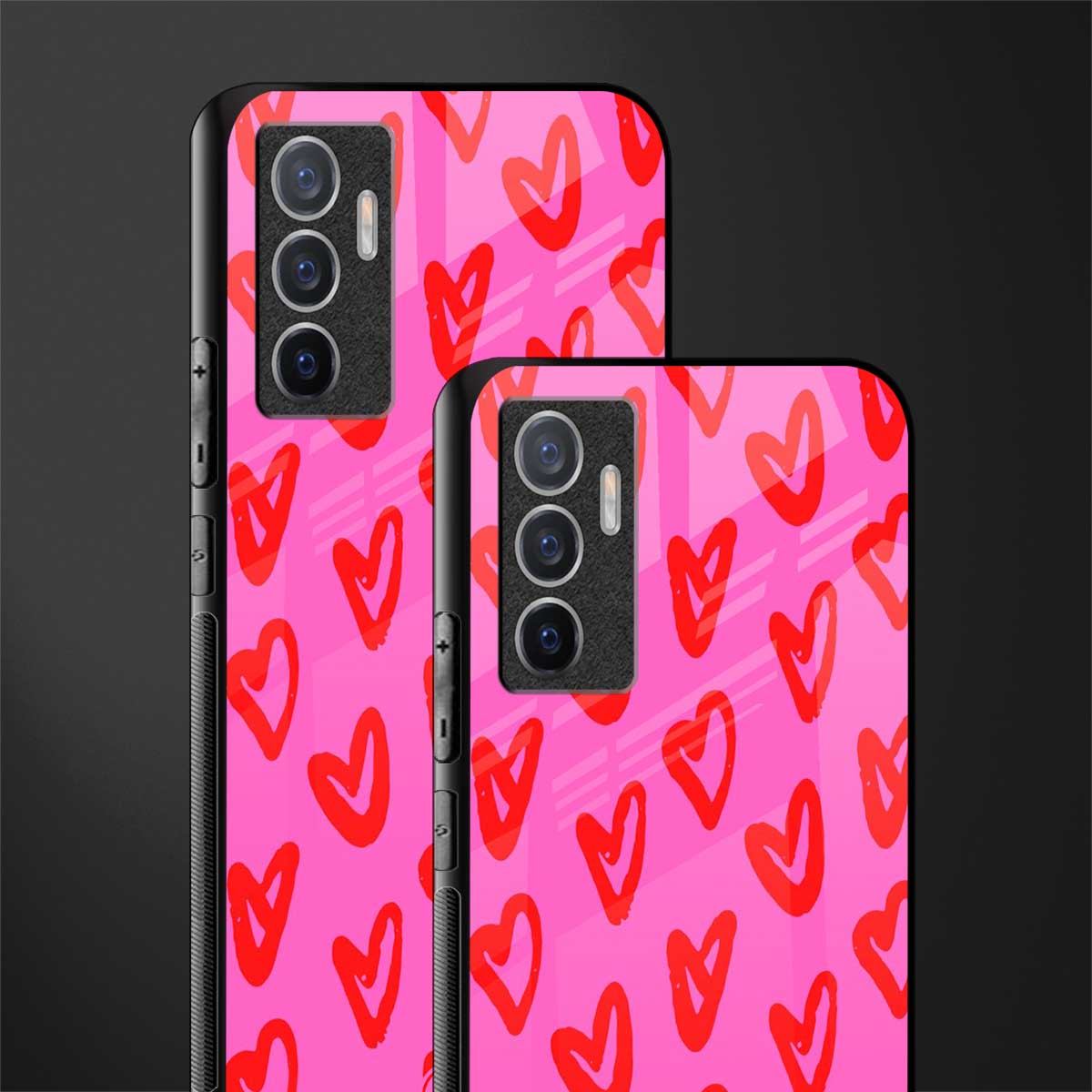hot pink soul glass case for vivo v23e image-2