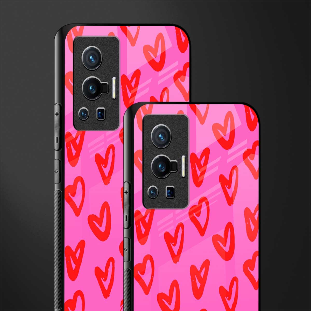 hot pink soul glass case for vivo x70 pro image-2
