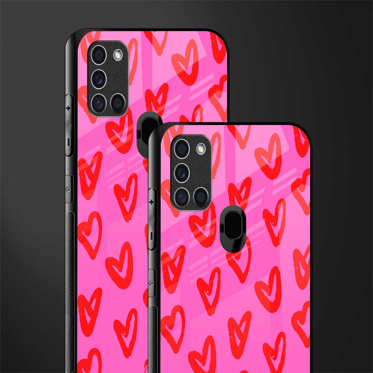 hot pink soul glass case for samsung galaxy a21s image-2